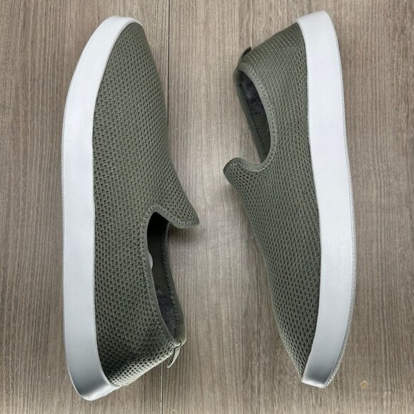 Allbirds Shoes Mens Size 13 Tree Loungers Slip On Sneakers Comfort Gray/Green - Picture 9 of 12